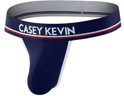 Casey Kevin String Homme Sexy Jockstrap Homme Tanga Taille Basse Respirant Thong Support Athlétique sous-vêtements