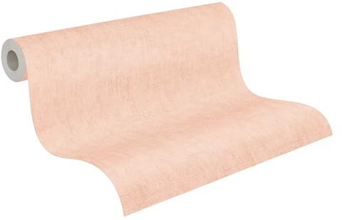 livingwalls carta da parati TNT con struttura tessile in rosa – carta da parati a tinta unita 10,05 m x 0,53 m design di COSMOPOLITAN – 791098