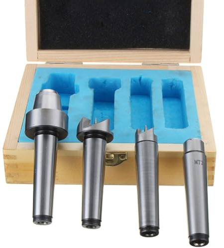 4 Uds MT2 Herramienta De Torneado Torno Madera Spur Live Center Set Herramienta Cónica Para Metalurgia Madera Aburrido Contrapunto Torno Fresado Taper Live Center