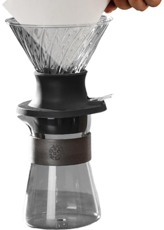WJnflQN Cafetera para verter | Taza para hacer café por goteo, color degradado, herramienta doméstica de filtración rápida para hacer bebidas, camping, viajes, dormitorio, hotel, apartamento