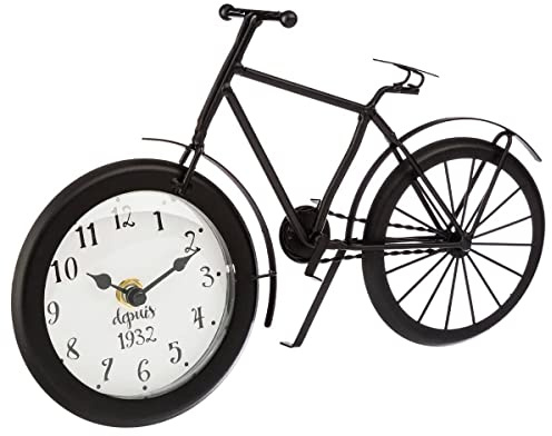 Atmosphera Originelle Uhr - Form : Fahrrad - Farbe : SCHWARZ