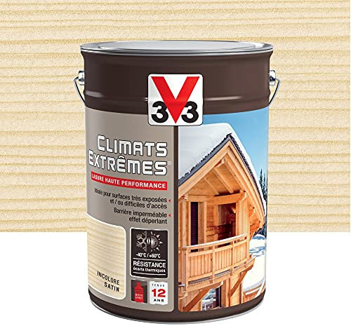 Lasure V33 Climats extrêmes 5 l, incolore