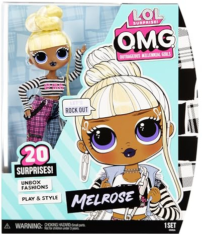 Dream Ella 581864EUC LOL Surprise OMG Melrose mit 20 Überraschungen-Modepuppe, Outfits, Accessoires & Puppenständer-Zum Sammeln-Für Kinder ab 4 Jahren