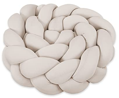 babybay Serpiente para bebé (fabricado en la UE) – Caracol en muchos colores y tamaños, rollo para el cuello, protección para la cabeza para cambiador (crema, 200 cm)