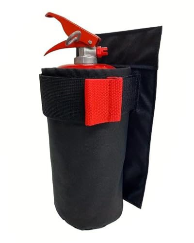 Supporto per estintore in veicoli a motore – Borsa in tessuto Oxford con di fissaggio – Estintore fissaggio per camion superficie di carico e pick-up, per la sicurezza all'interno del