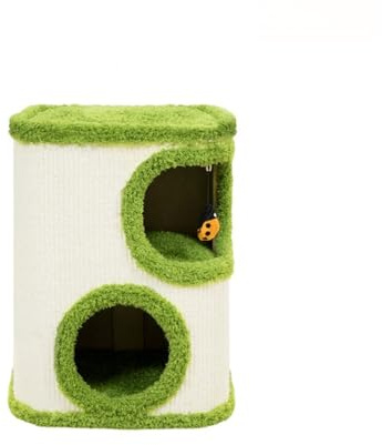 cat Scratching Post All in one Barrel cat Tree integrates Climbing Frame Bed Multi Layer Design Space Saving ﻿ cat Toys(Small)