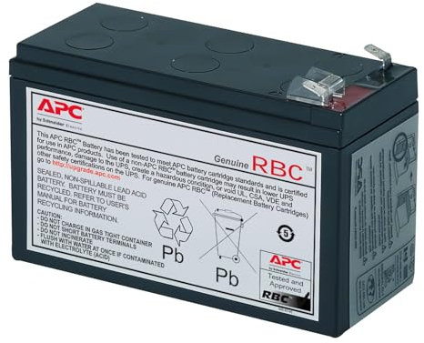APC RBC17 UPS Replacement Battery Cartridge for APC - BE700G, BK650EI and select others