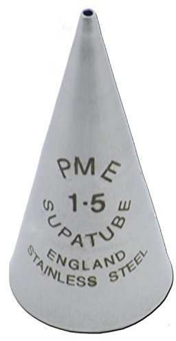 PME ST1.5 Bocchetta Decorativa Professionale, Acciaio Inossidabile, Argento, Standard