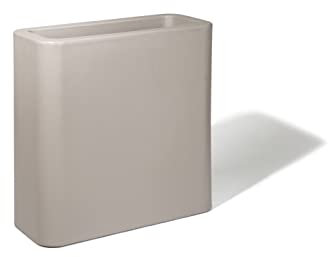 KLORIS Vaso Fioriera alta rettangolare recinzione siepe separé BLOG 70 TORTORA polietilene cm 70x30 altezza cm 70 Tutta Capienza