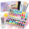 TAVADA Set de Peinture Aquarelle,Aquarelle Solide,100 Couleurs Boîte d’Aquarelle Set,Kit de peinture aquarelle,Aquarelle Peinture,Set de peinture à l'aquarelle pour Enfant, Débutants, Professionnels