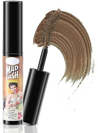 Boobeen Farbige Wimperntusche Volumen und Länge, Wasserfeste Wimperntusche mit Bürste, 3D natürliches Wimpern-Makeup, kein Verschmieren