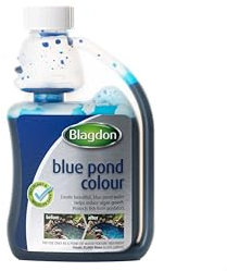 Blagdon Blue Pond Water Colour, Reduces Algae Growth, Helps Protect Fish from Predators, 250ml, treats 31,000 litres