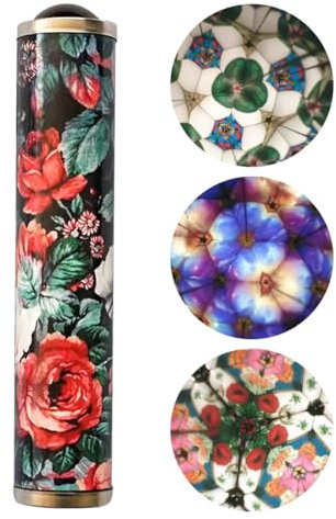 Daity Kaleidoskop Erwachsene hochwertig Polygonales Echte Szene Kaleidoskope Nostalgisches Geschenk für Erwachsene Kinder