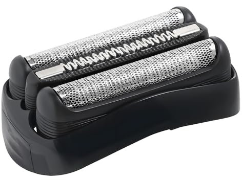 Ersatz-Scherkopf Kompatibel mit Braun Series 3, 21B Rasierköpfe Ersatzklingen Klingen Rasierkopf für Series 3 3000s, 3010s, 3040s,3050cc, 300s, 310s etc (21B, Schwarz)