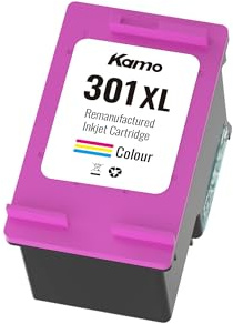 kamo 301 XL bläckpatroner kompatibla med HP 301 301XL patroner multipack (1 x färg), för Envy 4500 5530 5534 4504 DeskJet 2540 1510 2544 2549 OfficeJet 4630 4632 2620 2622