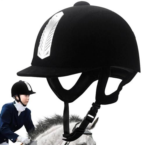 YNPQTDS 30x17cm Horse Riding Helmet 52-62 Head Circumference Equestrian Helmet Horse Riding Safety Hat Riding Hats Equestrian Equestrian Safety Hat With Soft Padding Adjustable For Men Women Children