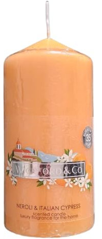 CRWP Wickford & Co Neroli & Italian Cypress Scented Candle – Mediterranean Elegance for The Home with crwp Card.