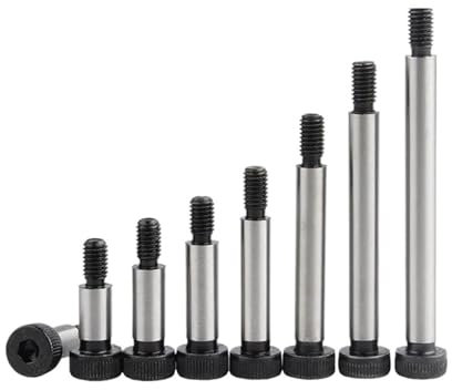 1 pz M5 M6 M8-M20 Vite a testa zigrinata con esagono incassato, cuscinetto a rulli, bullone con testa a spalla, metrica, classe 12.9, acciaio al carbonio(6xM5x80)