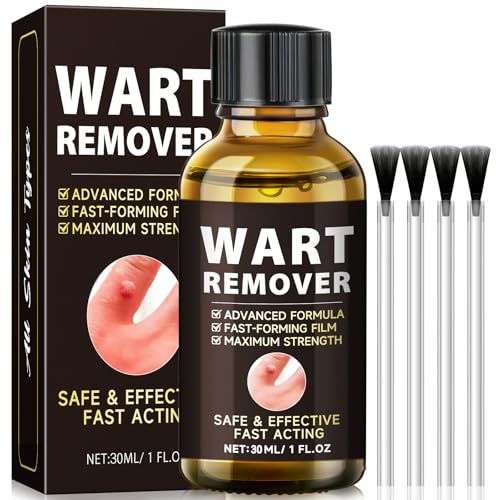 Fast Acting Wart Remover,Skin Tag Kit Removal for Hands and Feet Gentle and Natural Skin Tag Remover Effective Treatment for Flat,Plantar,Common Warts,Corns,and Calluses(30ML)