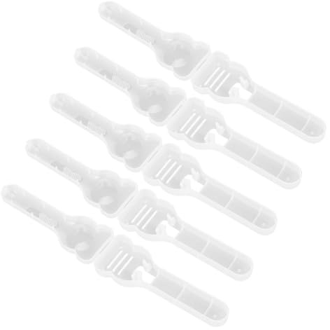 TEHAUX 5pcs Portable Razor Protector Case for Men, Pp Plastic Travel Holder with Hygienic Storage and Blade Protection for Daily Use and Vacations