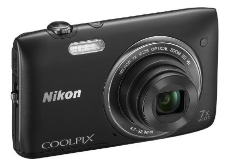 Nikon Coolpix S3500 Appareil photo numérique compact 20,48 Mpix Ecran 2,7 Zoom optique 7x Noir