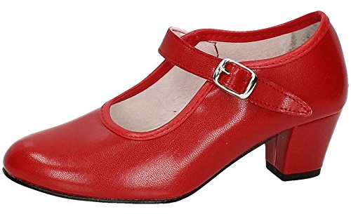CREACIONES PASOS DE BAILE S.L. - Zapato - Carleti 15 Flamenca Rojo, Talla: 37
