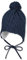 Sterntaler Fliegermütze für Jungen mit Bindebändern , Blau (Marine 300) , 49