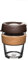 KeepCup Reusable Coffee Cup - Brew Tempered Glass and Natural Cork, M 12oz/340ml - Almond