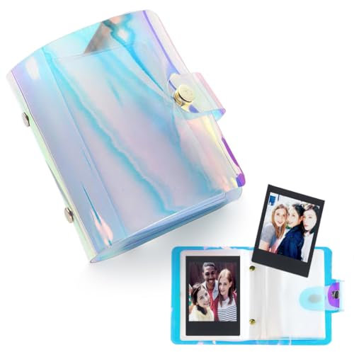 SJBAUTYO Album Fotografico Piccolo,album di foto,Album fotografico con 32per Foto da 7,6 cm Compatibile con Fujifilm Instax Mini Film/Polaroid Instax Mini Film/Kpop Photocard (36 Tasche)