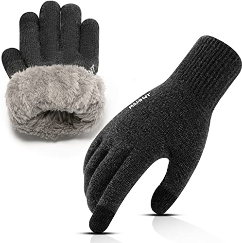 Rahhint Gants Hiver Laine Chauds Tactiles Homme Femme pour Ski Sport Running Randonnée Smartphone Conduite