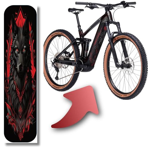Designfolie für E-Bike Akkucover für CUBE Stereo | Reaction Hybrid Modelle, Rahmenschutz eBike, Fahrrad Aufkleber, Bike Sticker (Cube Abdeckung 20-04377, 21-11463, 20-01818, Inferno Sentinel)