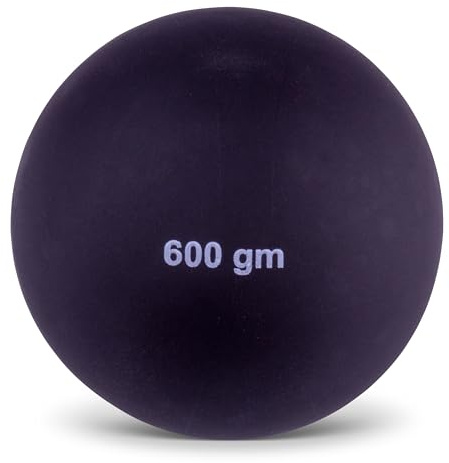 HAEST Pelota para Lanzamiento de Jabalina 600g | Pelota para Lanzamiento de Jabalina | Diámetro 90 mm | Plástico | Negro | Versátil y Duradera