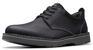 Clarks Collection Men's Eastridge Low Oxford, Black Leather, 13 Medium US