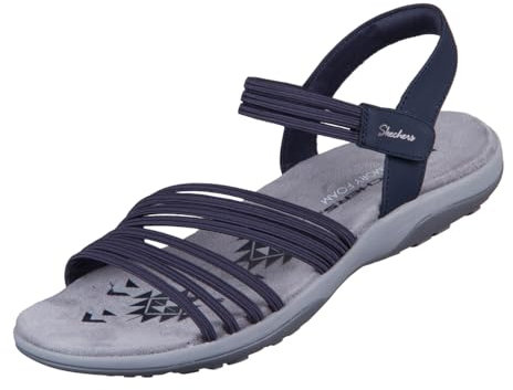 Skechers Reggae Women's Slim Coffee Run Sandals, navy blue, 6 UK