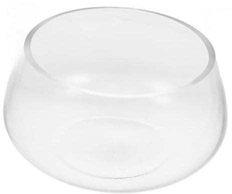 Zerodeko Grand Aquarium Rond en Verre pour Poissons Petit Aquarium De Bureau pour La Décoration De La Maison Ou du Bureau Bol en Verre pour Tortue Design Élégant Entretien Facile