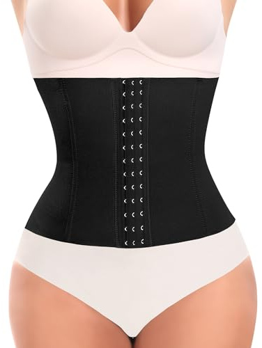YARRCO Fajas Reductoras Mujer Control de Abdomen Waist Trainer Corset Moldeadora Reductor Adelgazante Bustier Top Cintura Faja Postparto Cinturón Faja Colombiana Corsé Shapewear