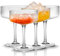 VortexQ6 4-Piece Martini & Coupe Cocktail Glasses Set with Classic Glassware, Long Stem Glassware, Margarita Glasses, Champagne & Gift, Wine Drinking Party Coupe Glass Set for Wine