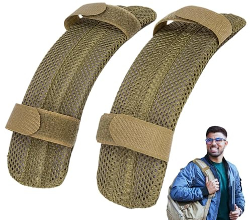 Vadderat axelstöd - Andas, justerbar | Nät remdynor för ryggsäckar, resväskor, gitarrer, erbjuder halkfri komfort för vandring, camping och dagliga pendlingar, 22 x 5 x 2 cm