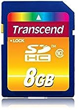 Scheda di memoria Secure Digital SD 8 GB Transscend HC 10 10 Mb/s