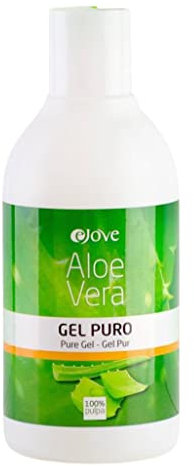 Ejove Gel Puro 100% De Aloe Vera, 250 ml | Hidratante y Regenerador Celular | Calma Quemaduras Solares, Acné, Estrías y Manchas