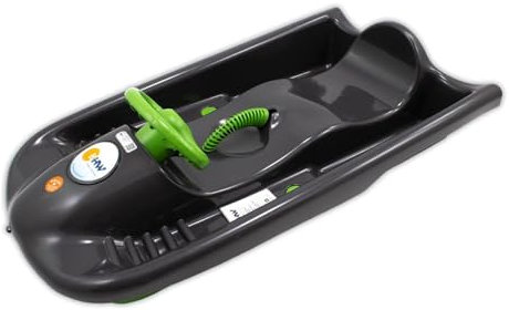 KHW Lenkschlitten Snow Flyer Schlitten anthrazit - Made in Germany