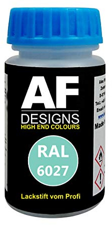 Penna per ritocchi Alex Flittner Designs RAL 6027 VERDE CHIARO opaco satinato 50ml ad asciugatura rapida Acrilico
