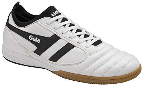 Gola Homme Ceptor Tx Futsal Shoe, White Black, 40 EU