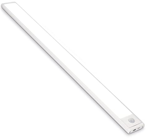 KSIX Magnetisches LED-Licht mit Bewegungsmelder, Sophia-Batterie, wiederaufladbar, 60 Zentimeter, 200 Lumen, selbstklebend, LED-Licht für Treppen, Flur, Küche, Garage, energiesparend