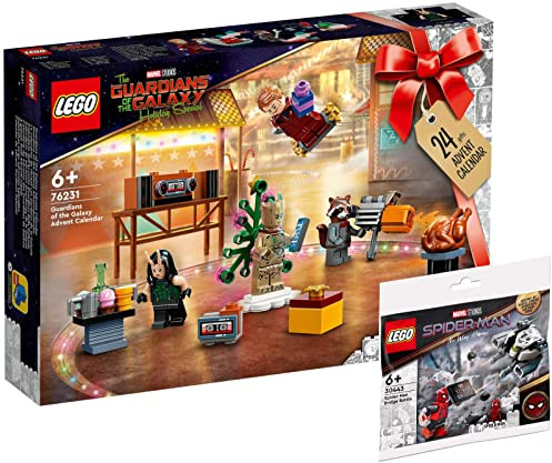 Lego 2er Set: 76231 Guardians of The Galaxy Adventskalender & 30443 Spider-Mans Brückenduell Polybag