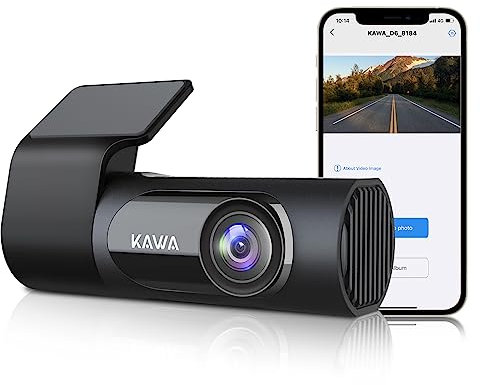KAWA Car Camera Dash Cam 2K 1440P Full QHD Dash Camera 30fps - 360° Rotating Body, 145°Wide Angle Dashcam, WDR with Super Night Vision, 24H Parking Monitoring and G-Sensor