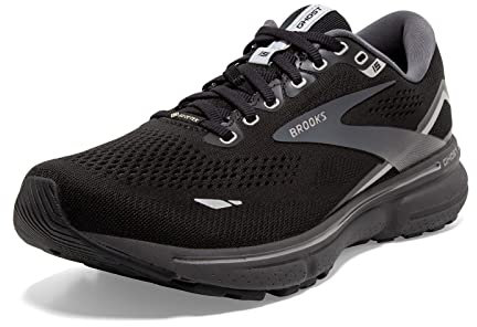 BROOKS Damen Ghost 15 GTX Sneaker, Black/Blackened Pearl/Alloy, 42.5 EU