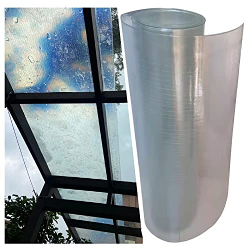 PHLEPS Clear Acrylic Plastic Sheet Polycarbonate Greenhouse Cover 1.2mm - Canopy Awning Covering - Impact Resistant - UV Resistant - Apply to Greenhouse Plants Windproof Frost Proof(1.5x6m)