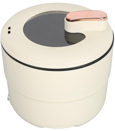 Cuociriso Elettrico Multifunzione, Cuociriso Piccolo, Pentola Antiscottatura A Doppio Strato da 1,8 Litri Pentola Elettrica per Zuppa di Tagliatelle Stufato Cottura A Vapore (EU)