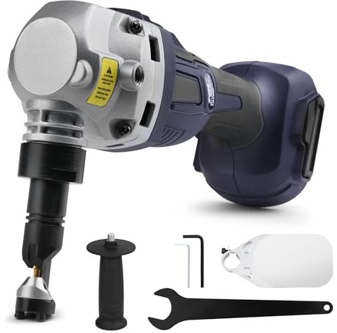 Cordless Metal Nibbler for Makita 18V Battery, 800W Sheet Steel Cutter with 2200RPM Brushless Motor, 360 Degree Rotating Blades for Cutting Stainless Steel, Aluminium, Plastic (Battery not Included)